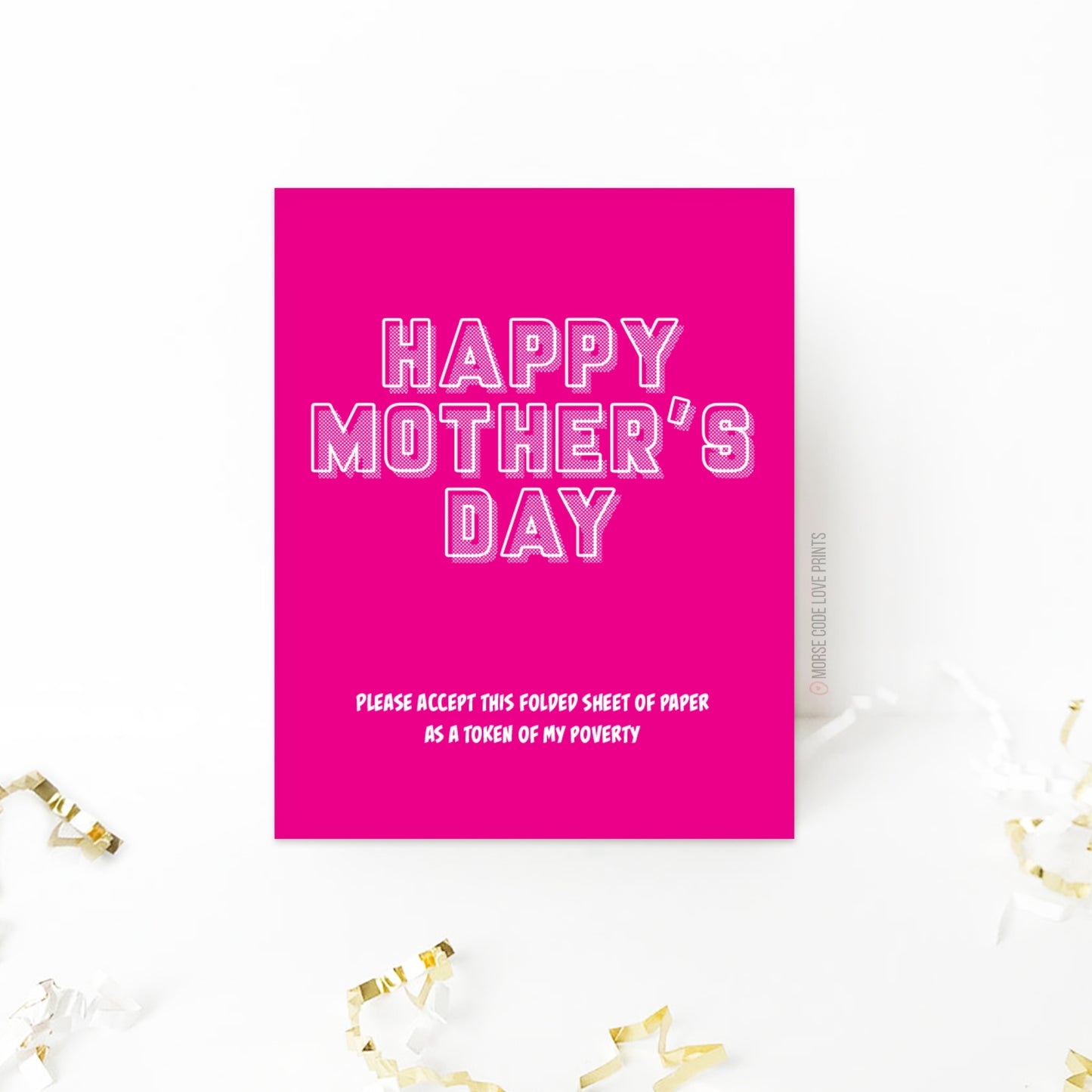 Folded Paper Mother's Day Card