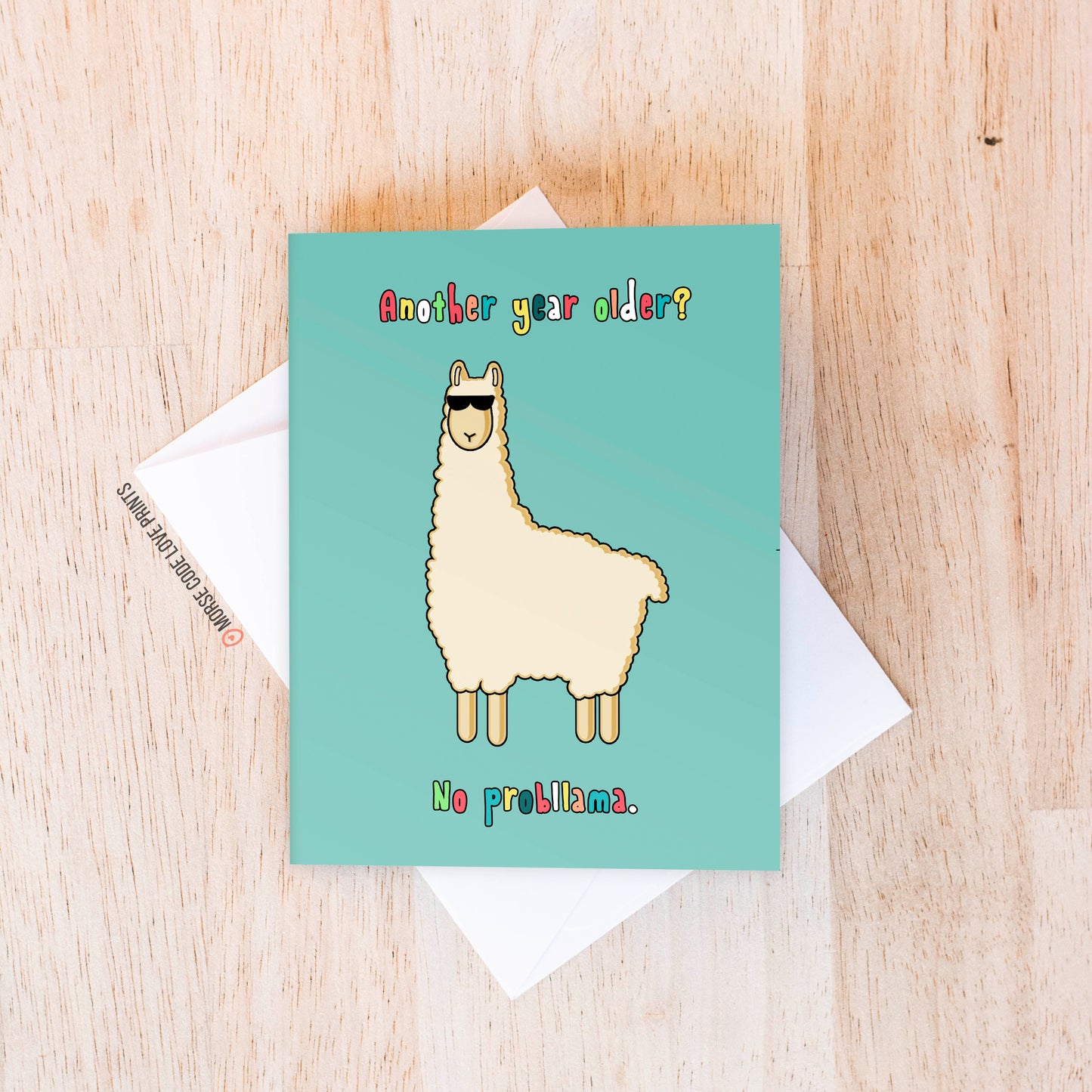 No Probllama Birthday Card