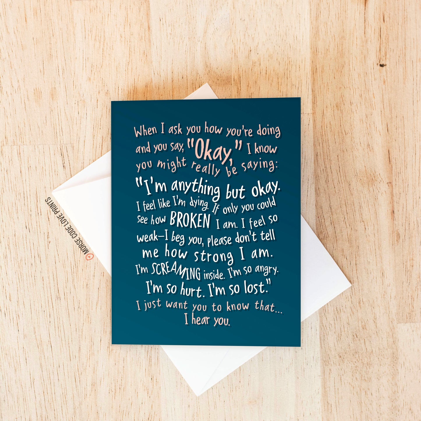 Really Saying Support Card