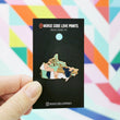 Load image into Gallery viewer, Canada pins measure 1 1/4" along the longest edge.