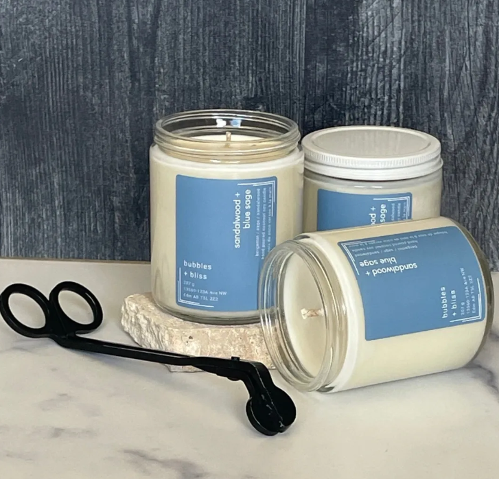 Sandalwood & Blue Sage Candle