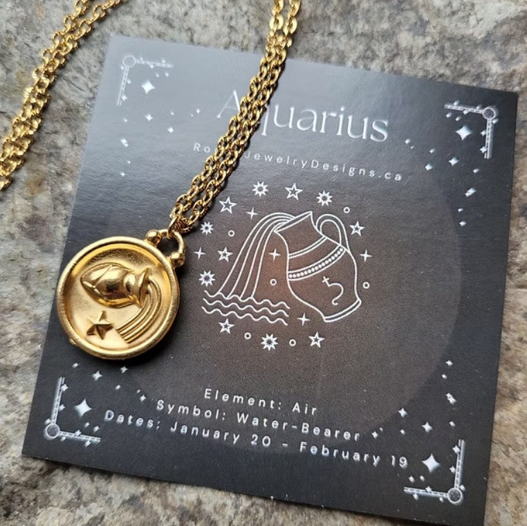 Aquarius Zodiac Necklace