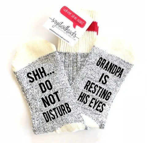 Grandpa Is Resting Her Eyes Socks