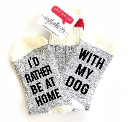 Home With My Dog Socks