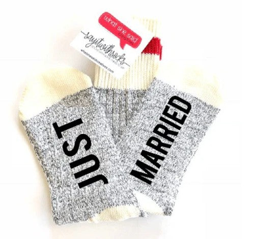 Just Married Socks