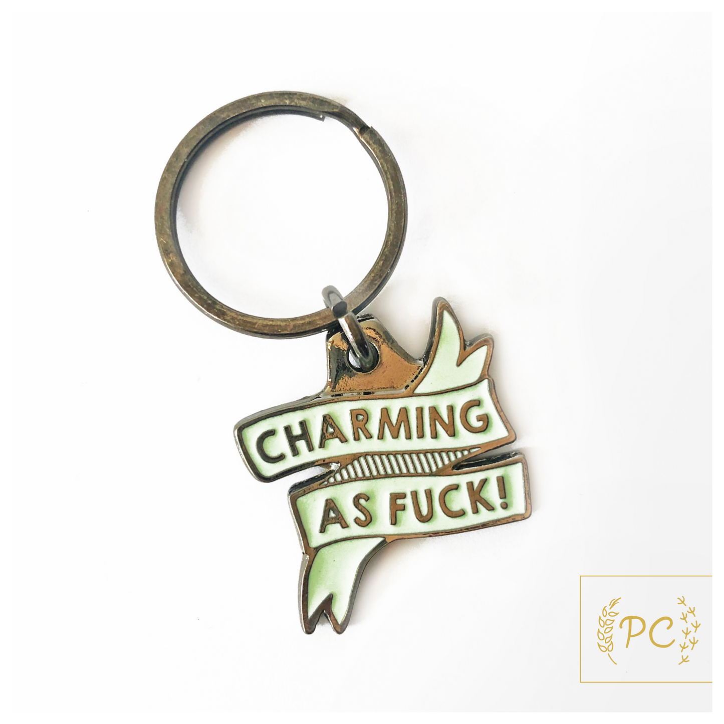 Charming As Fuck Key Ring