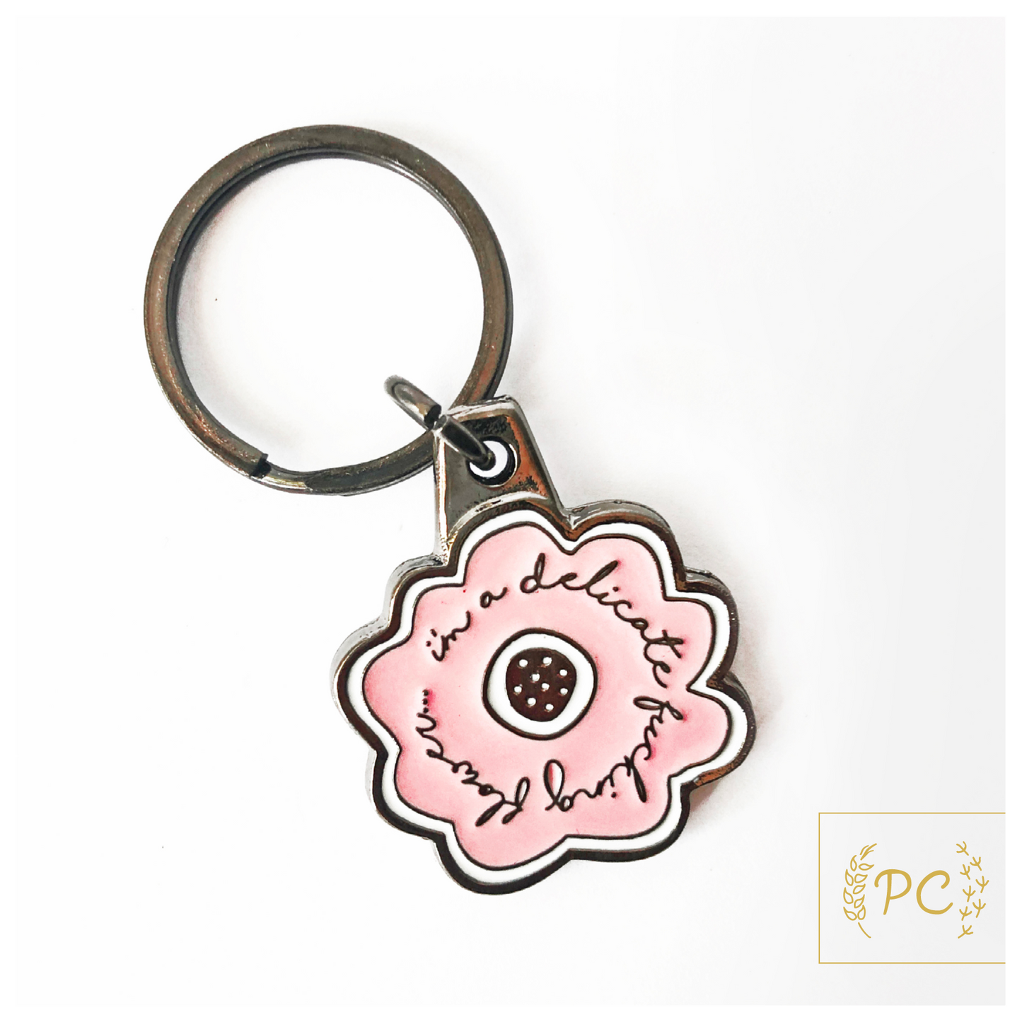 Delicate Flower Key Ring