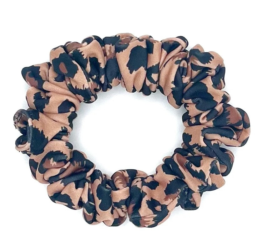 Leopard Print Skinny Scrunchie