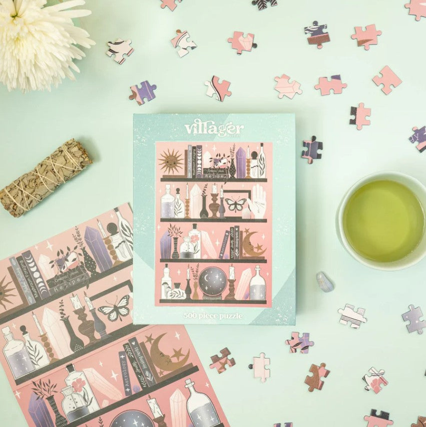 Mystic Bookshelf Puzzle