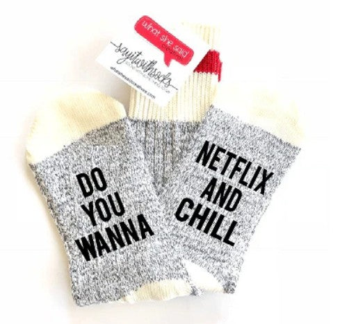 Netflix And Chill Socks