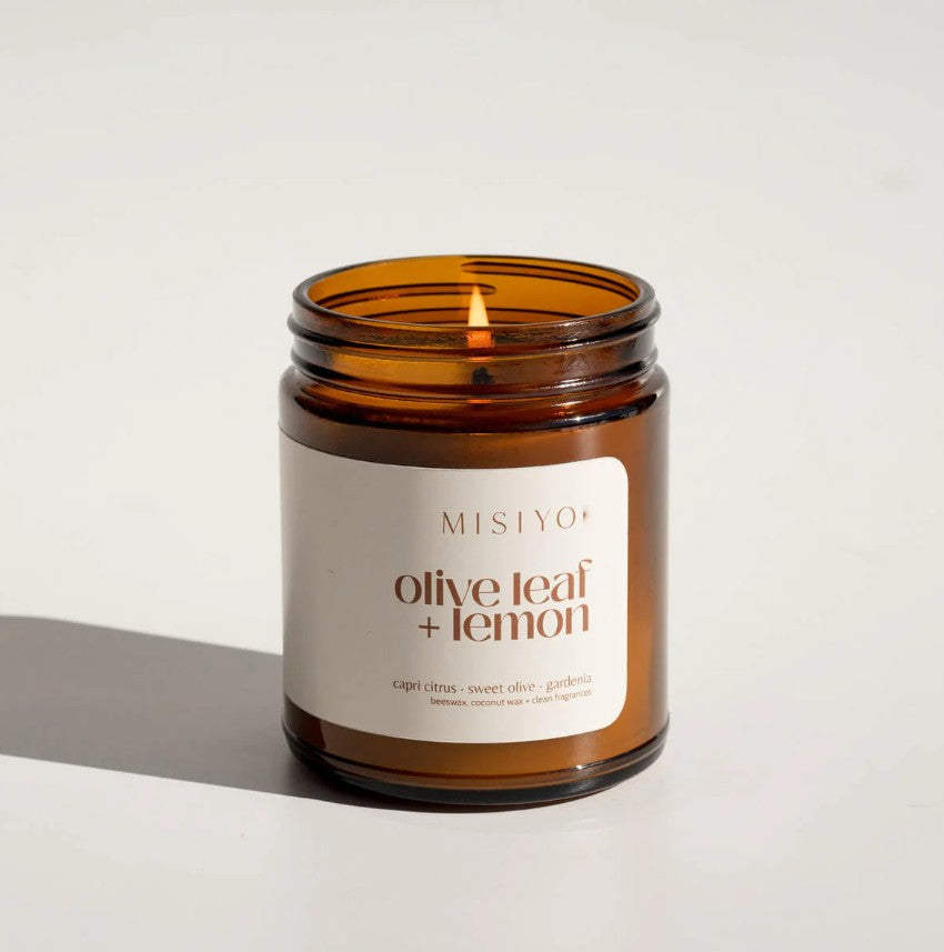 Olive Leaf + Lemon Candle