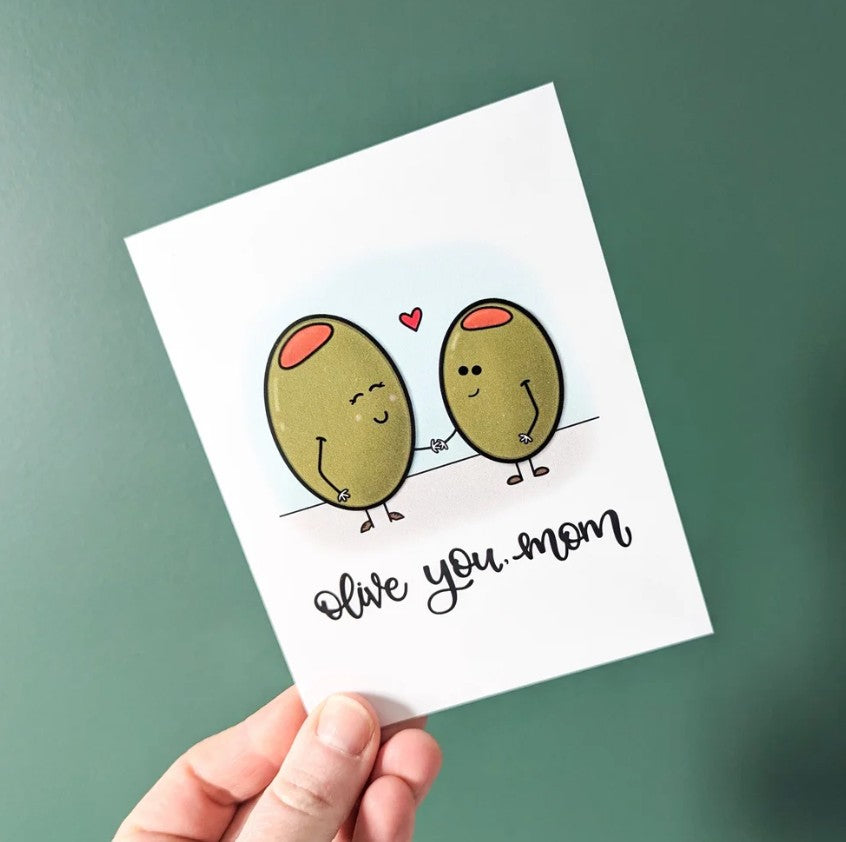 Olive You Mom Card