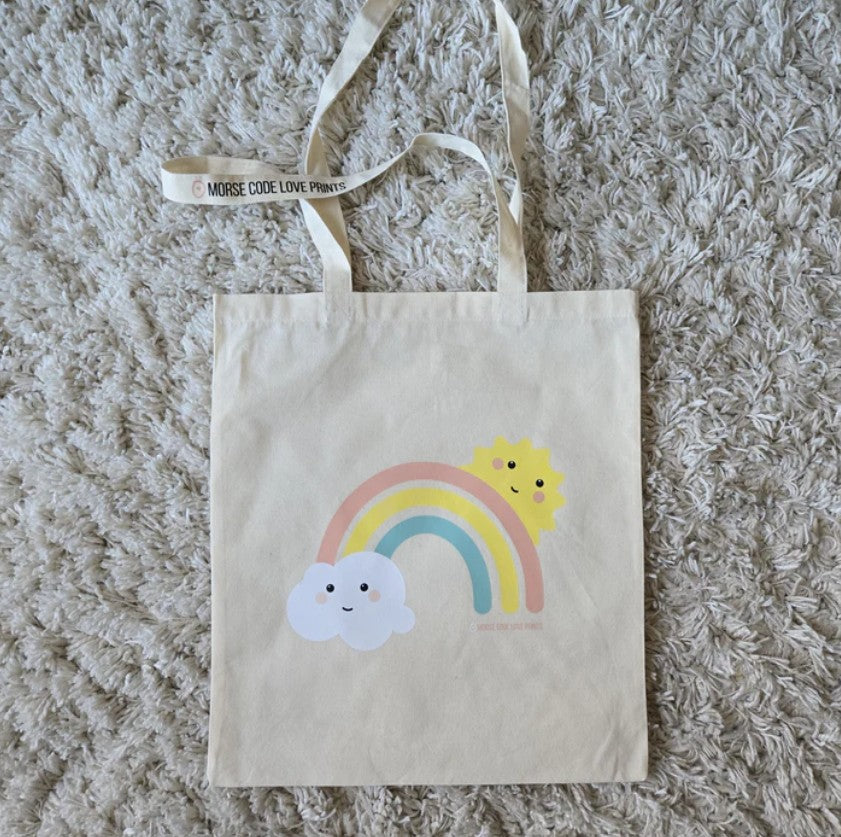 Rainbow Hug Tote Bag