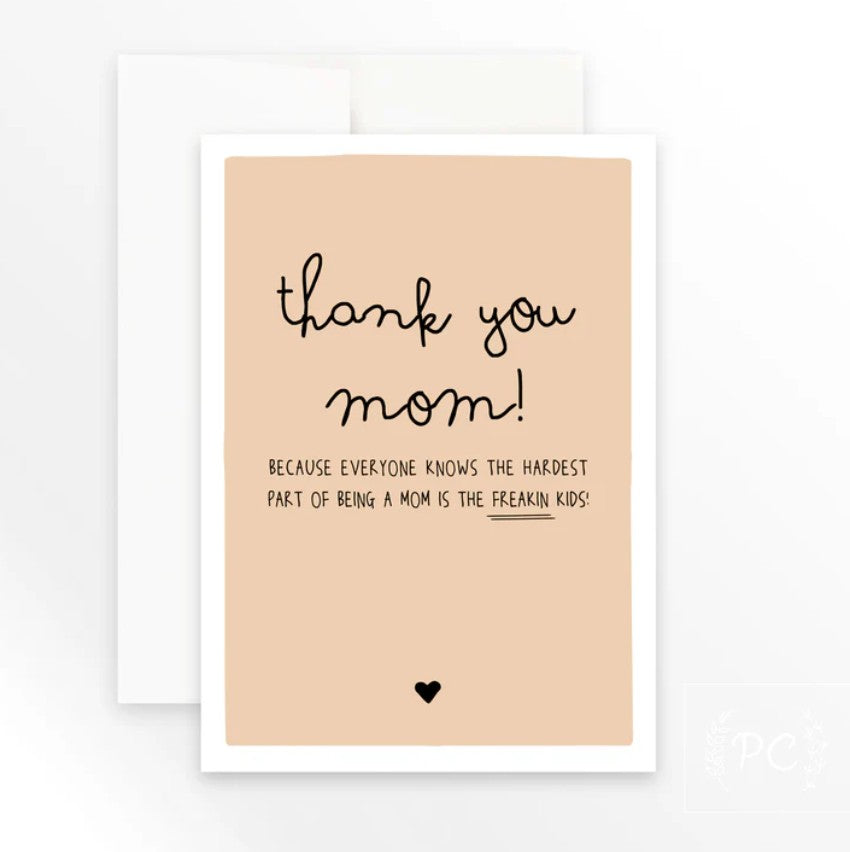 Thank You Mom Card