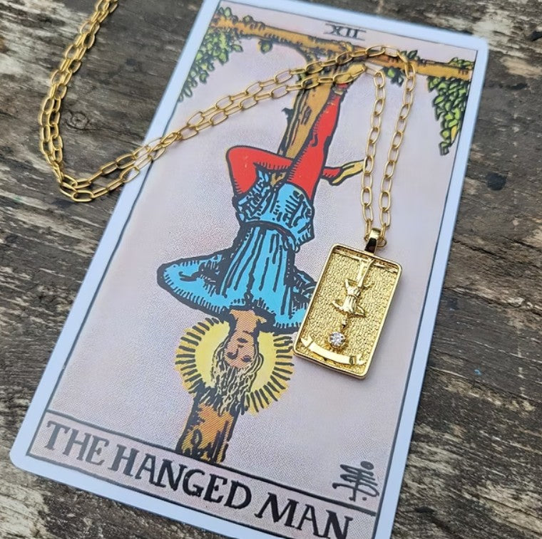 The Hanged Man Tarot Necklace