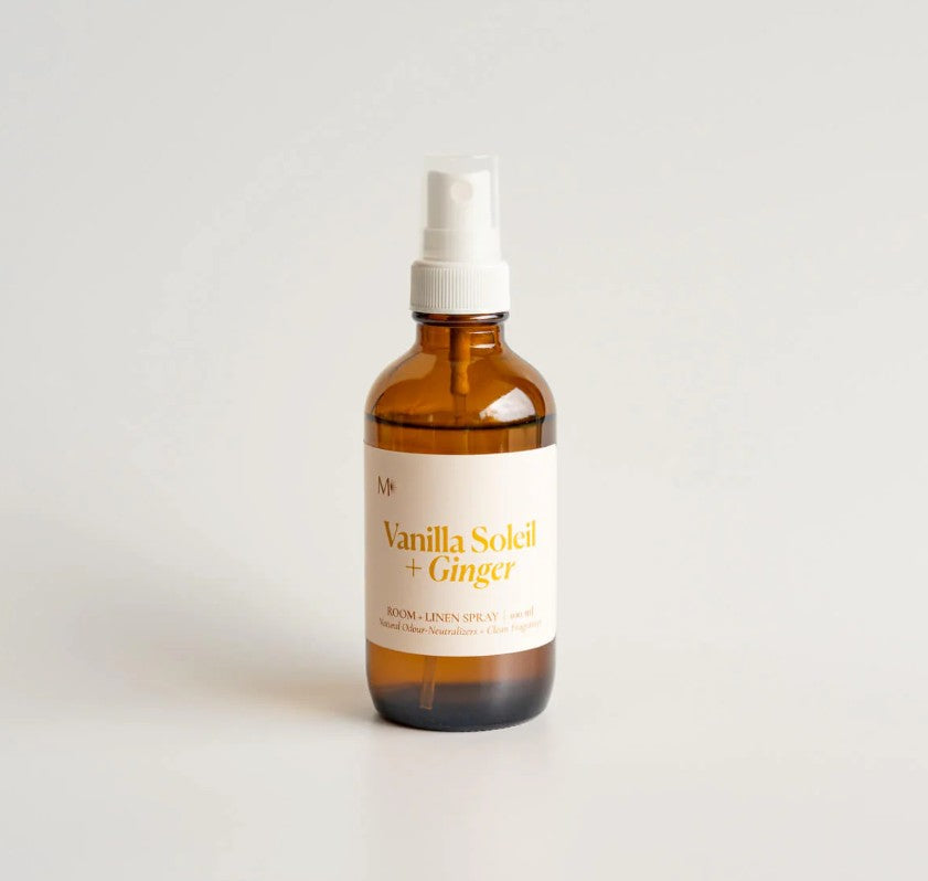 Vanilla Soleil + Ginger Room & Linen Spray