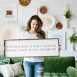 Load image into Gallery viewer, A House Is Made Of Walls And Beams (12x36) Wooden Sign - William Rae Designs