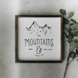Load image into Gallery viewer, The Mountains Are Calling (13x13) Wooden Sign - William Rae Designs