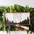 Load image into Gallery viewer, And Into The Forest I Go (12x24) Wooden Sign - William Rae Designs