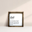 Load image into Gallery viewer, Dad Definition (7x7) Wooden Sign - William Rae Designs