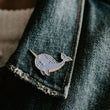 Load image into Gallery viewer, Narwhal Enamel Pin - So Ela