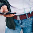 Load image into Gallery viewer, Black (Rose Gold) Classic Belt - Unbelts