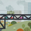 Load image into Gallery viewer, Edmonton High Level Print - Snow Alligator
