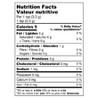 Load image into Gallery viewer, Nutrional facts, 5 calories per 1 teaspoon of the Rose London Fog Blume powder containing 1g of carbohydrates.