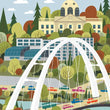 Load image into Gallery viewer, Edmonton Walterdale Crossing Print - Snow Alligator