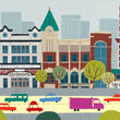 Load image into Gallery viewer, Edmonton Whyte Ave Print - Snow Alligator