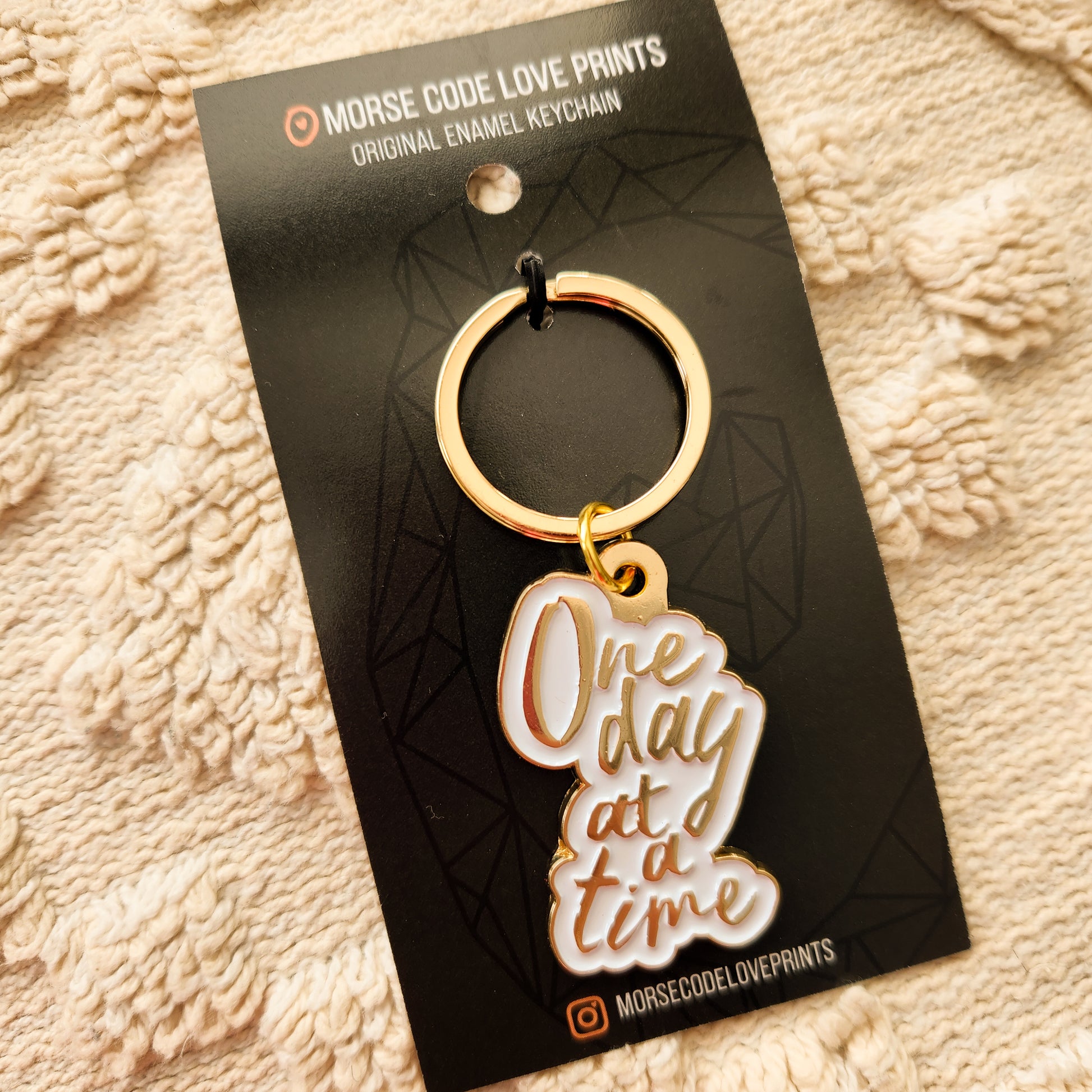 One Day At A Time Keychain