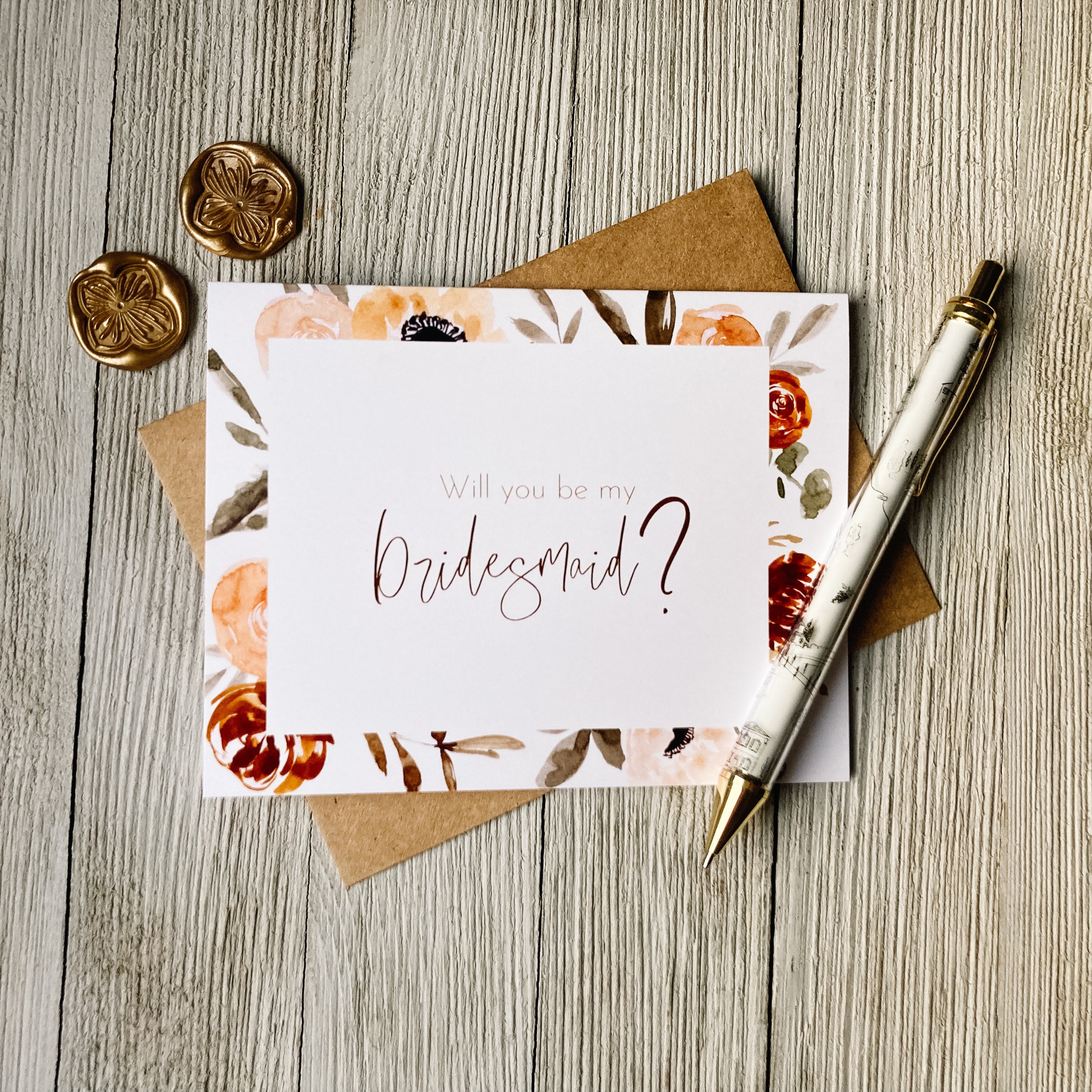 Bridesmaid Card - Loft Designs Canada