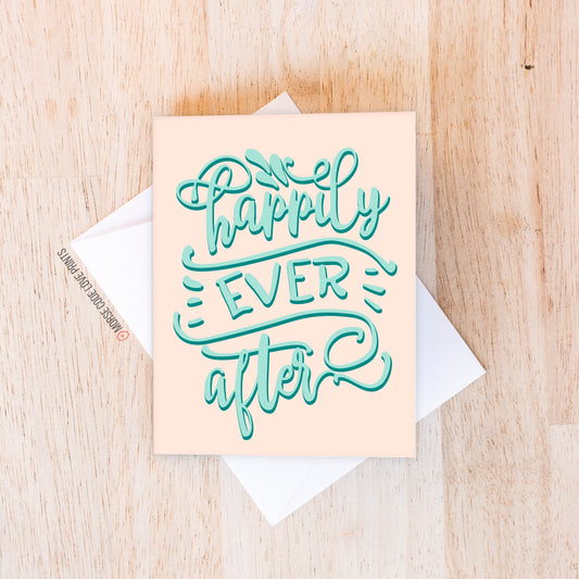 Happily Ever After Wedding Card