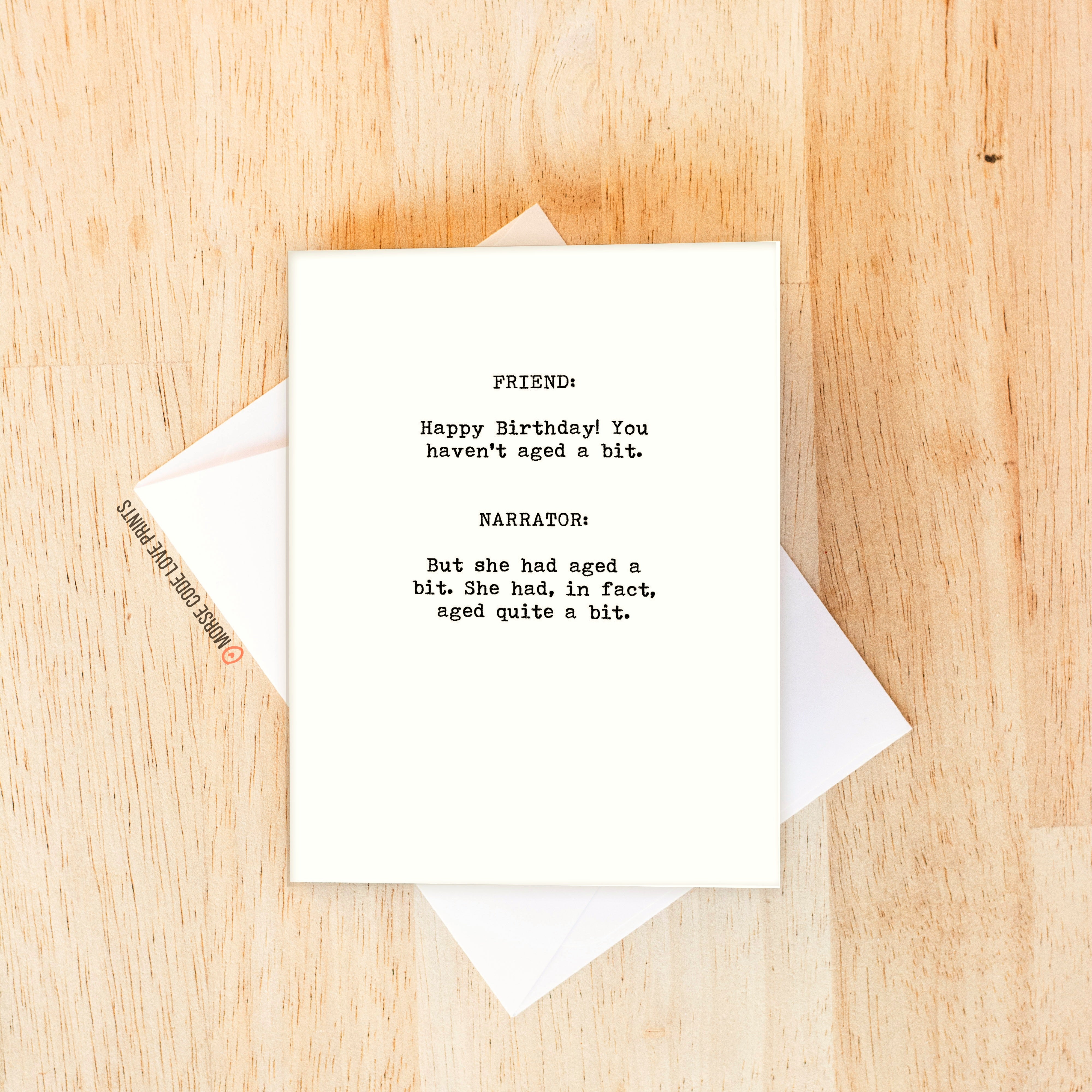 Narrator Birthday Card