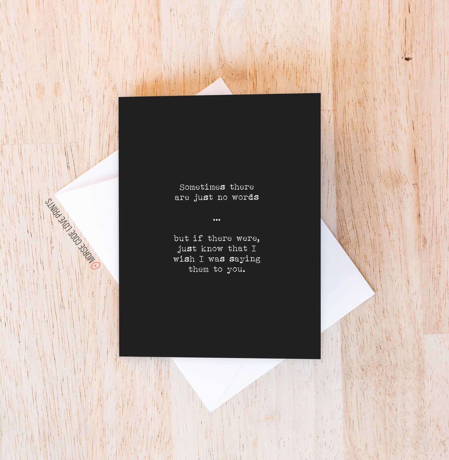 No Words Sympathy Card