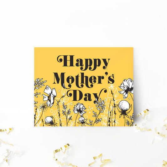 Wildflower Mother's Day Card