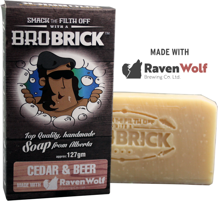 Now made using Ravenwolf Beer. Love the smell of fresh cut wood? Then you are going to love this brick. The lye is dissolved in beer and then infused with cedar oil. 