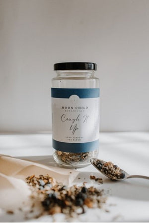 A soothing blend of mullein, orange peel, juniper berries, hyssop and peppermint all work together to help expel mucus from the lungs. It’s perfect for when your fighting a cold or any time mucus buildup is bothersome. It’s helpful for smokers and anyone exposed to smoke from fires.