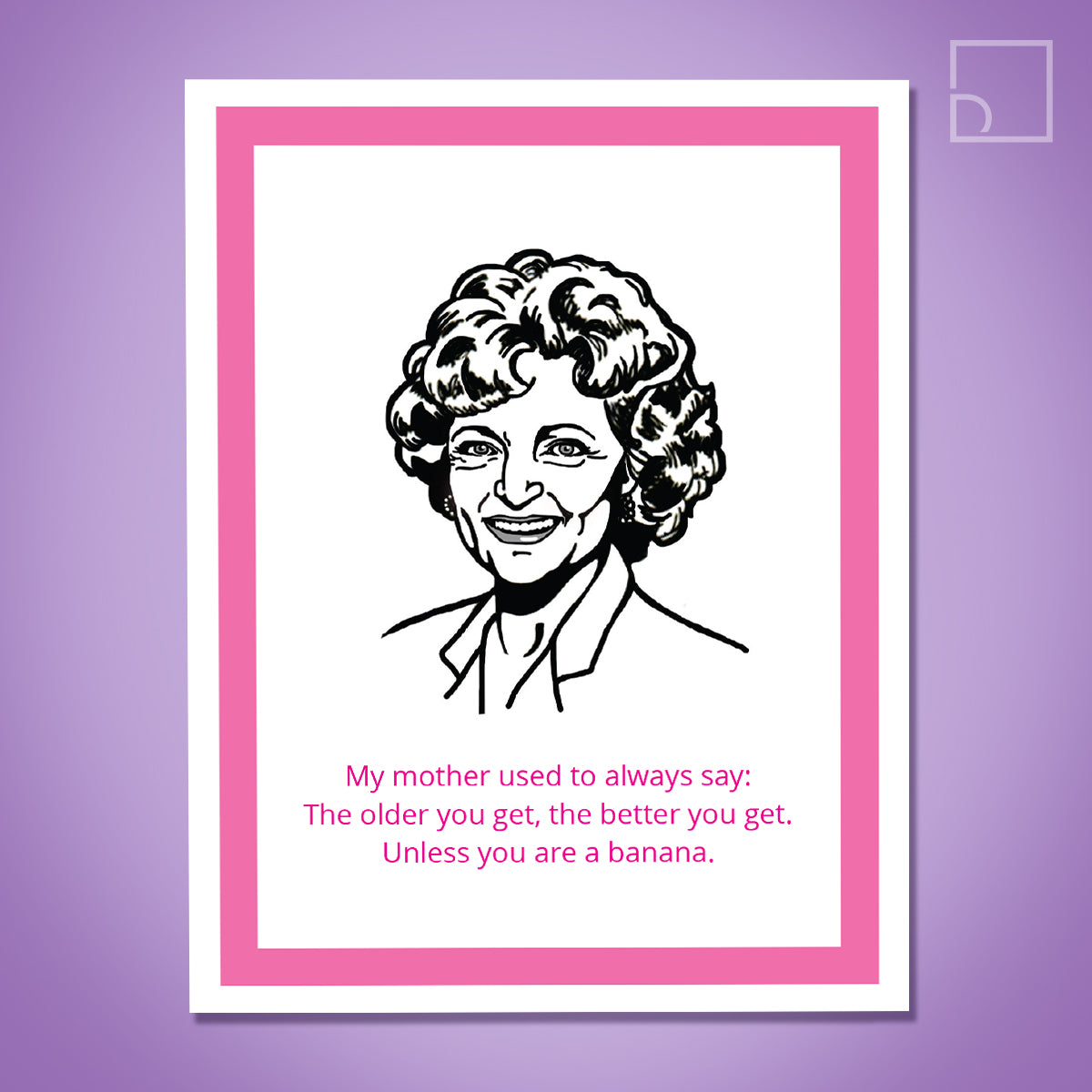 Golden Girls Rose Card - Design Corner