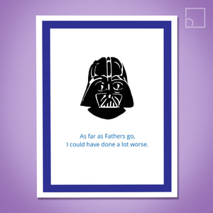 Star Wars Darth Vader Card - Design Corner