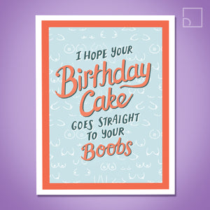 Boobs Birthday Card - Design Corner