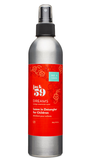 300g Dreams Leave-In Detangler. A blend of all-natural ingredients formulated to make detangling pain-free. Kids love the delicious Orange Creamsicle scent of the Dreams line.