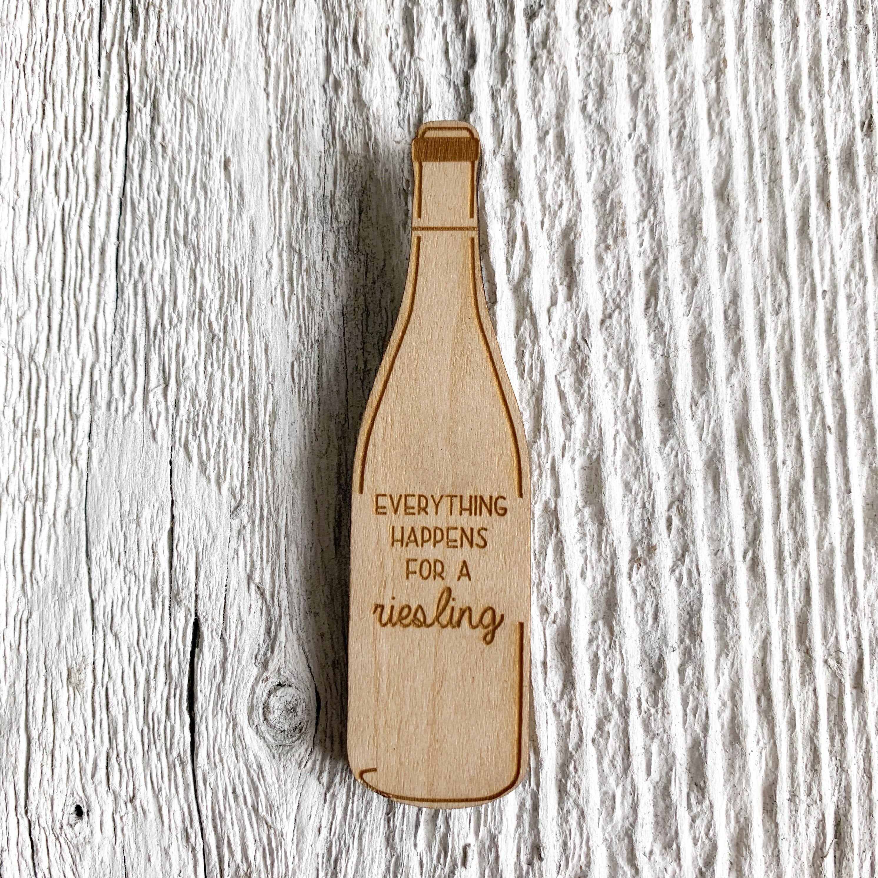 Wine Bottle Magnet - Etch'd Designs