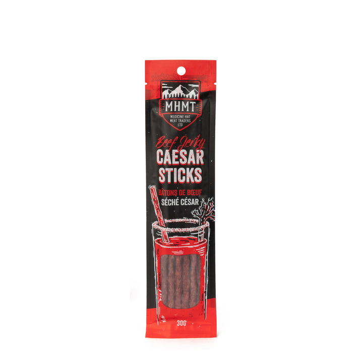 30g package of 6 original beef jerky Caesar sticks