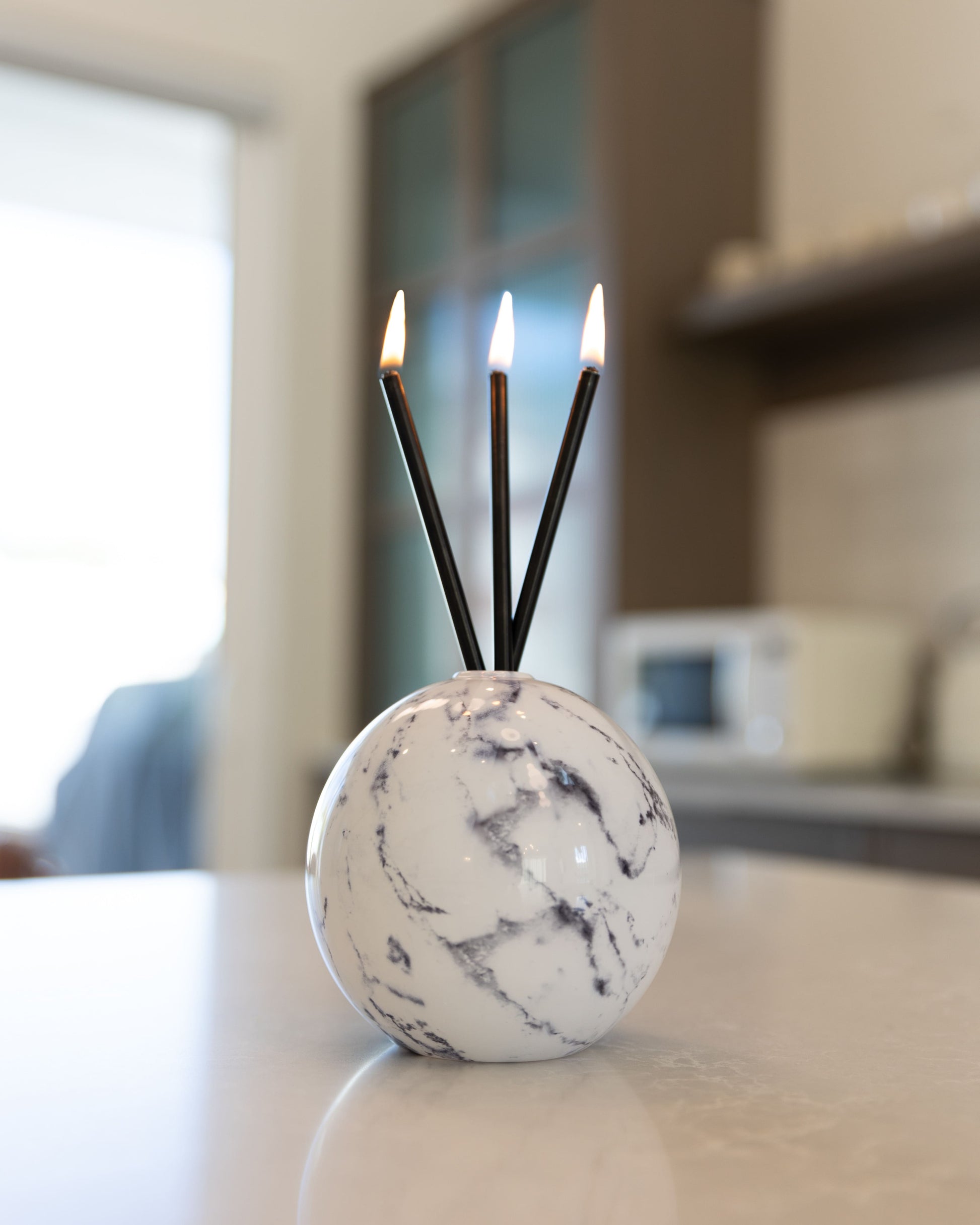 White Marble Vase Neva Collection