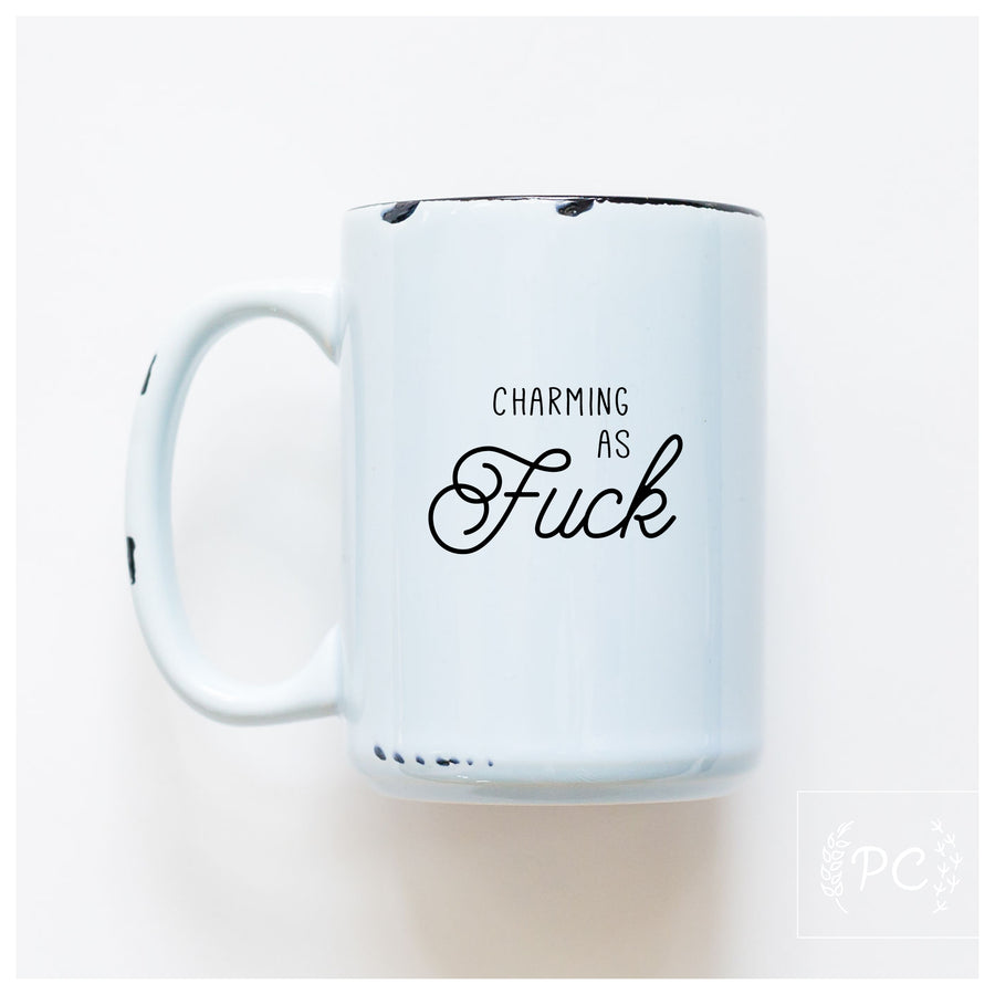 CHARMING AS FUCK - MUG - PRAIRIE CHICK PRINTS