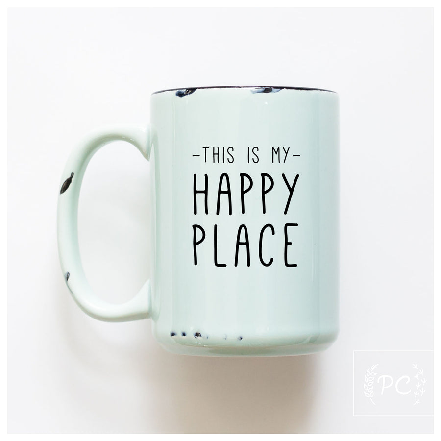 MY HAPPY PLACE - MUG - PRAIRIE CHICK PRINTS