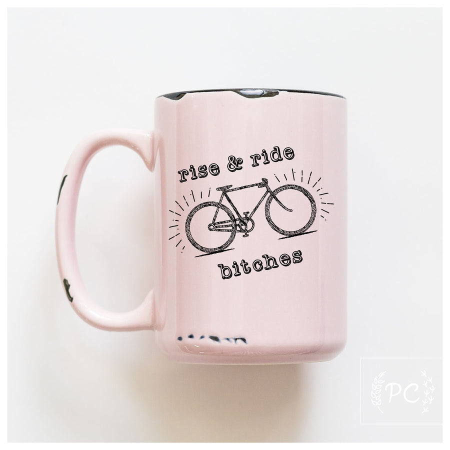 RISE AND RIDE - MUG - PRAIRIE CHICK PRINTS