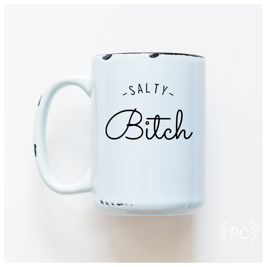 SALTY BITCH - MUG - PRAIRIE CHICK PRINTS