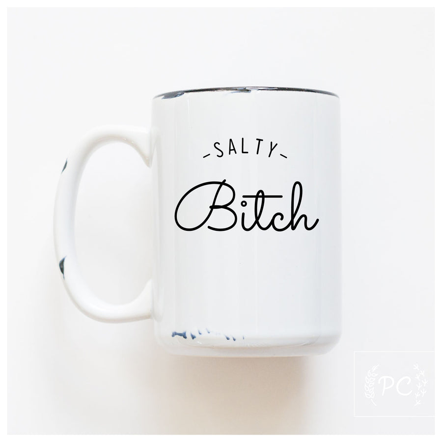 SALTY BITCH - MUG - PRAIRIE CHICK PRINTS